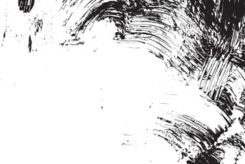 Grunge black paint strokes