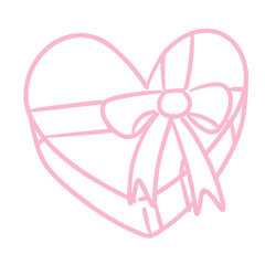 valentine_heart gift box_doodle_vector files