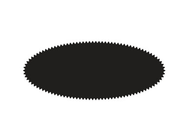 Starburst red sticker set - collection of special offer sale round and oval sunburst labels and buttons isolated on white background. Stickers and badges with star edges for promo advertising.