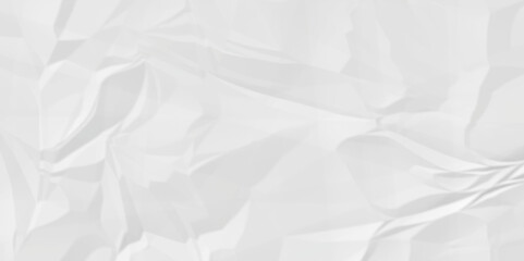 Abstract white paper crumpled texture. white fabric crushed textured crumpled. white wrinkly backdrop paper background. panorama grunge wrinkly paper texture background, crumpled pattern texture.