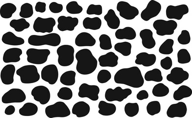 緩い形のフレーム、流体シェイプのシルエットセット