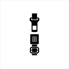 Seat Belt Icon, Vehicle Safety Belt Device For Securing Driver Passenger