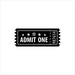 Ticket Icon, Admission Ticket Icon