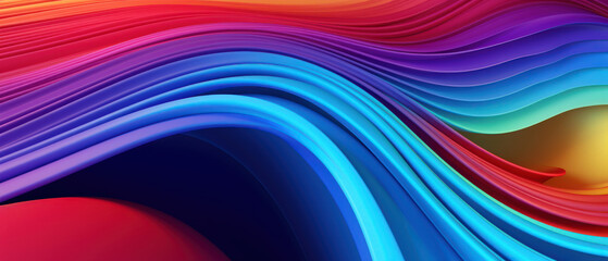 Abstract rainbow spectrum with wavy lines and vibrant colors, creating a modern, artistic background.