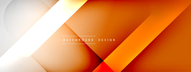 Abstract background - geometric composition created with lights and shadows. Technology or business digital template