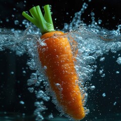 carrots in water