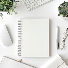 notebook and pen on the table
