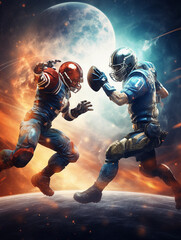 Fototapeta premium american football player