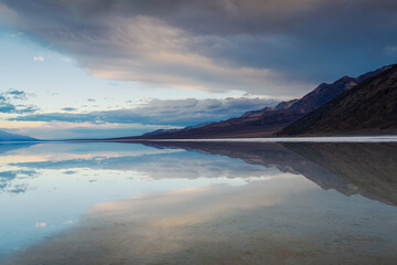 Reflection of Badwater Basin in Death Valley National Park