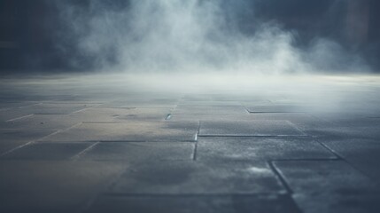  Smoke On Cement Floor With Defocused Fog for present product