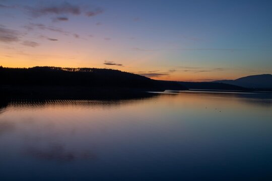 sunset over the lake © DIMITAR