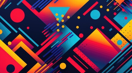 vibrant abstract digital background illustration texture technology, creative geometric, minimal contemporary vibrant abstract digital background