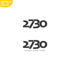 Creative Happy New Year 2730 Logo Design