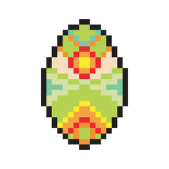 Easter egg pixel art design