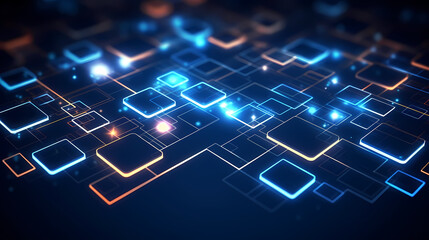 Obraz premium Globally connected communication technology globe showing concept of internet, internet of things, cyberspace, global business, innovation, big data science, digital finance, blockchain