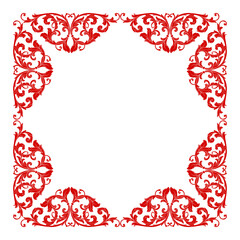 Valentine's, Women's Mother's Day Ornament Frame Border