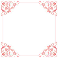 Valentine's, Women's Mother's Day Ornament Frame Border