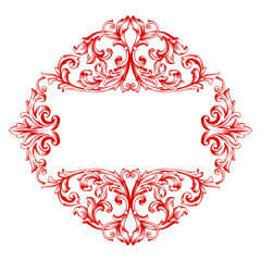 Valentine's, Women's Mother's Day Ornament Frame Border