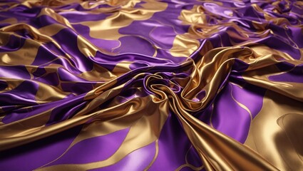 Purple Silk Background, Fabric Curtain Satin, Texture Velvet, using Generative ai