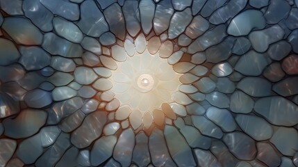 seamless tile mandala geode