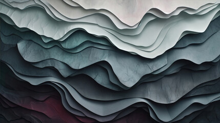 Beautiful, abstract background. Layers of paper of different colors

