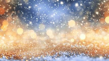 Obraz premium Beautiful, abstract, blurred background with stars and sparks 