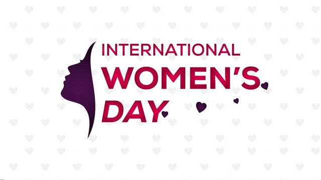 Happy International Women's Day Animated Motion Graphics.