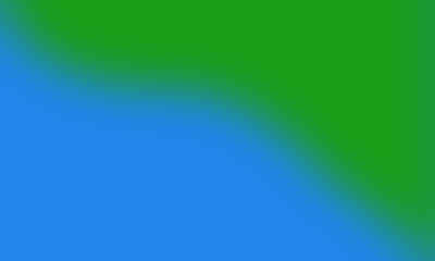 Abstract art, blue-green blurred background.