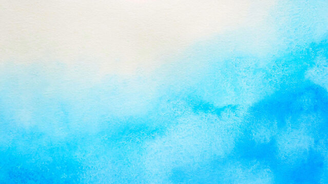 Abstract  light beige and light blue watercolor splash background