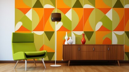 minimal wallpaper geometric background illustration colorful lines, symmetry texture, vibrant trendy minimal wallpaper geometric background