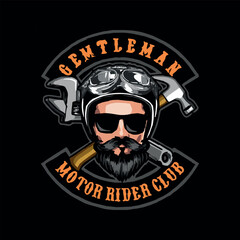 rider man vector art  design foe t shirt print