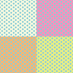Polka dot seamless pattern on background.