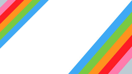 Abstract stripes colors diagonal pattern vector overlay layer on white background.