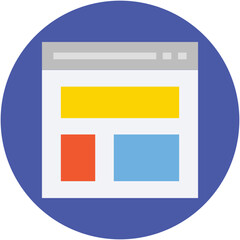 Web Layout Vector Icon