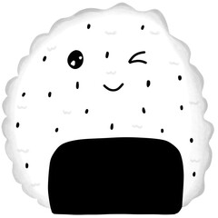 Cartoon Japanese food sushi characters Set sushi cartoon characters Funny character sushi illustration