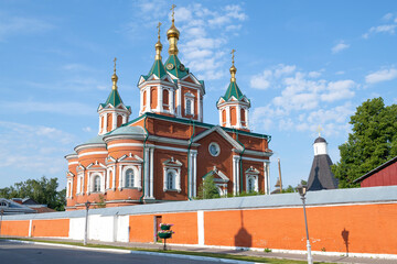 View of the ancient Cathedral of the Exaltation of the Holy Cross (1855) of the Brusensky...