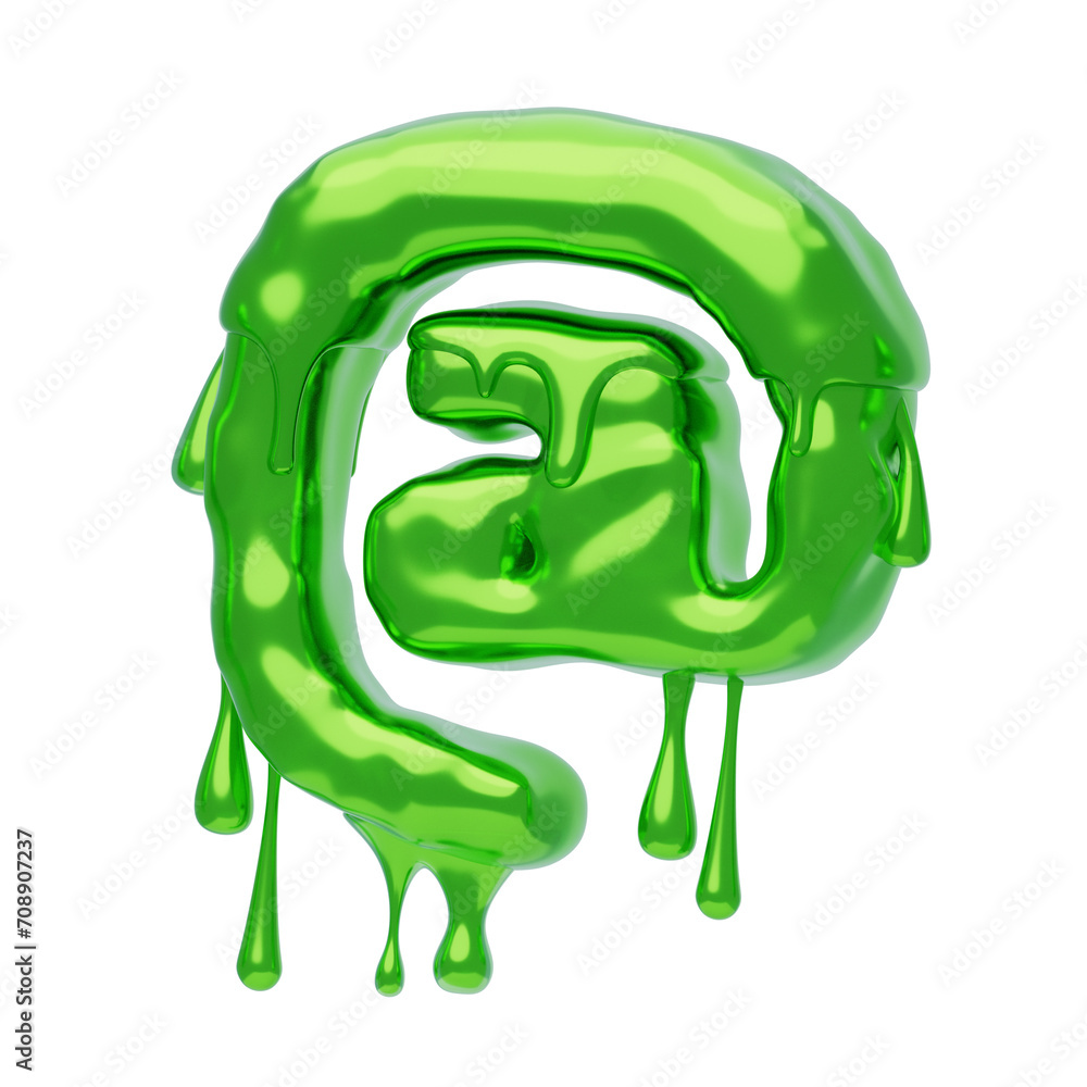 Poster add sign symbol 3d shape slime text. 3d illustration, 3d element, 3d rendering. 3d visualization iso