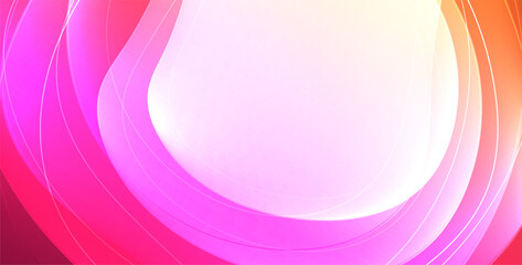 Colorful transparent flowing fluid shapes with glow effect geometric background. Wavy lines round forms. Vector illustration For Wallpaper, Banner, Background, Card, Book Illustration, landing page