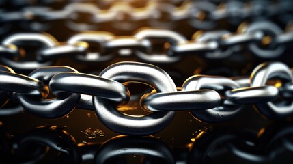 Metal chain.. Generative AI