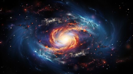 Fototapeta na wymiar Beauty of space exploration. Spiral galaxy. Space observation and research concept