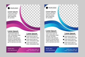 Corporate business flyer template vector design
