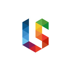 LS abstract design  logo