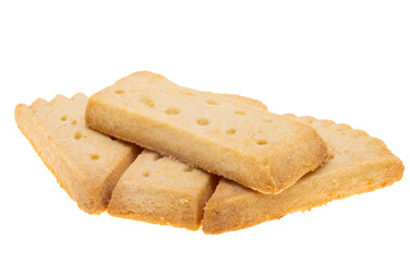 Scottish shortbread isolated