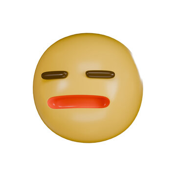 Blur 3D icon isolated on transparent background