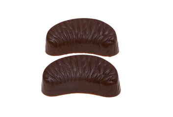 chocolate candies isolated