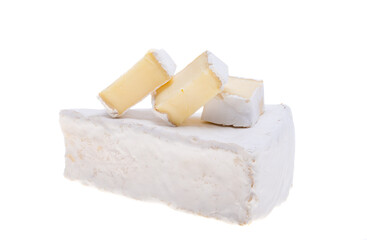 brie cheese isolated