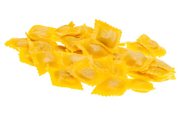Italian ravioli isolated