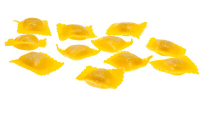 Italian ravioli isolated