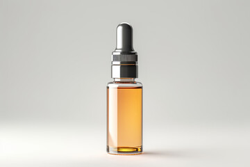 Naklejka premium Dropper flacon mockup on light gray background