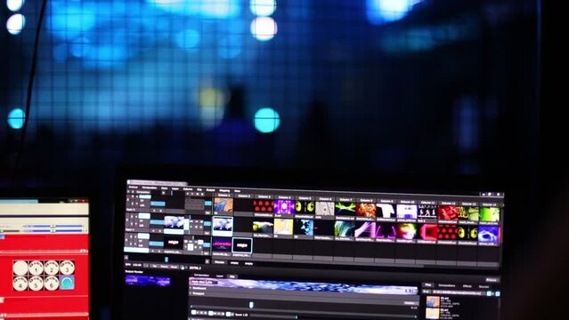 Software to mix music in Moscow Hall night club. 
